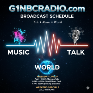 G1NBCRADIO.COM BROADCAST SCHEDULE